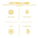 thumbnail image 4 of 1 lámpara de mesa LED plegable con clip, lámpara de escritorio con protección ocular, mini luces, 4 of 5