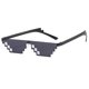 thumbnail image 1 of gafas de mosaico gafas de sol secundarias mi personalidad mundial gafas de sol pixeladas, 1 of 6