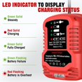 thumbnail image 4 of Reemplazo Charger para Mil*wau*kee V18 18V Ni‑CD Solo Batería, Entrada US 110V 21V 2A Salida Charger, Compatible con 4932352002 4932399512 MV18B 0824‑24 0880‑20 2650‑20 Herramientas Eléctricas, 4 of 8