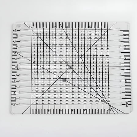 CCOCC Slotted Quilting Ruler Patchwork Diy Craft Cutting for Pattern Maker