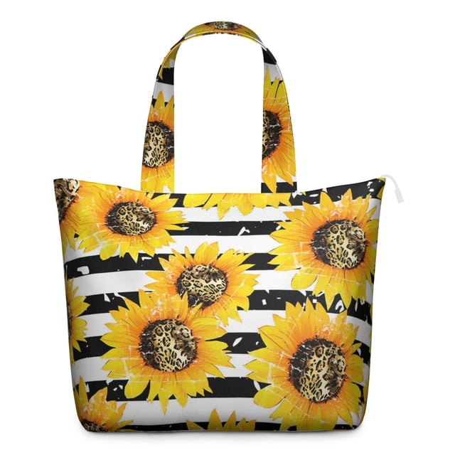 Sac de Voyage Vintage Tournesol Wildflower Papillon, Léger, Multifonction