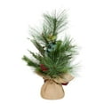 thumbnail image 3 of Kurt Adler 18-Inch Berries and Plaid Ribbon Green Tree, 3 of 4