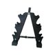 thumbnail image 4 of Rack de barra de 3 niveles, compacto y estable, ideal para entrenamiento de fuerza en el gimnasio en casa., 4 of 9