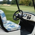 thumbnail image 6 of Pzuqiu Golf Cart Seat Covers Washable, Compatible with Golf Cart Seats Outdoor, Golf Cart Accessories Fit for Ezgo Golf Cart Bench Seat(Sea Turtle 2 Piece), 6 of 9