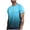 Sky Blue, variant on Workout Shirts for Men Gradient Reflective Running Top Moisture Wicking Quick Dry Stretchy Short Sleeve Round Neck