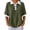 Army Green, variant on Color Block Contrast Collar Cuff Waffle Knit Polo Shirt Chest Pocket Short Sleeve Casual Top for Women Spring Summer Daily Wear S-XXL