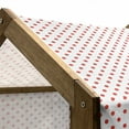 thumbnail image 5 of Geometric Pet House, Classical Pattern with Country Picnic Theme Retro Style Polka Dot Shapes, Outdoor & Indoor Portable Dog Kennel with Pillow and Cover, 5 Sizes, White and Vermilion, by Ambesonne, 5 of 5