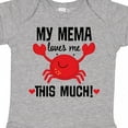 thumbnail image 4 of Inktastic My Mema Loves Me Grandson Boys or Girls Baby Bodysuit, 4 of 5