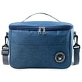 thumbnail image 1 of Portable Lunch Insulation Bag Waterproof Food Ice Pack Thermal Bags (Navy), 1 of 9