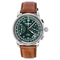 thumbnail image 1 of Zeppelin LZ126 Los Angeles Chronograph Leather Strap Green Dial Quartz 76144 Men's Watch, 1 of 4
