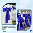 thumbnail image 5 of Lavish Cover Premium Glossy Chair Sash, Washable Decorative Bows for Weddings, Parties, Home Decor(Royal Blue, 100 Packs), 5 of 10