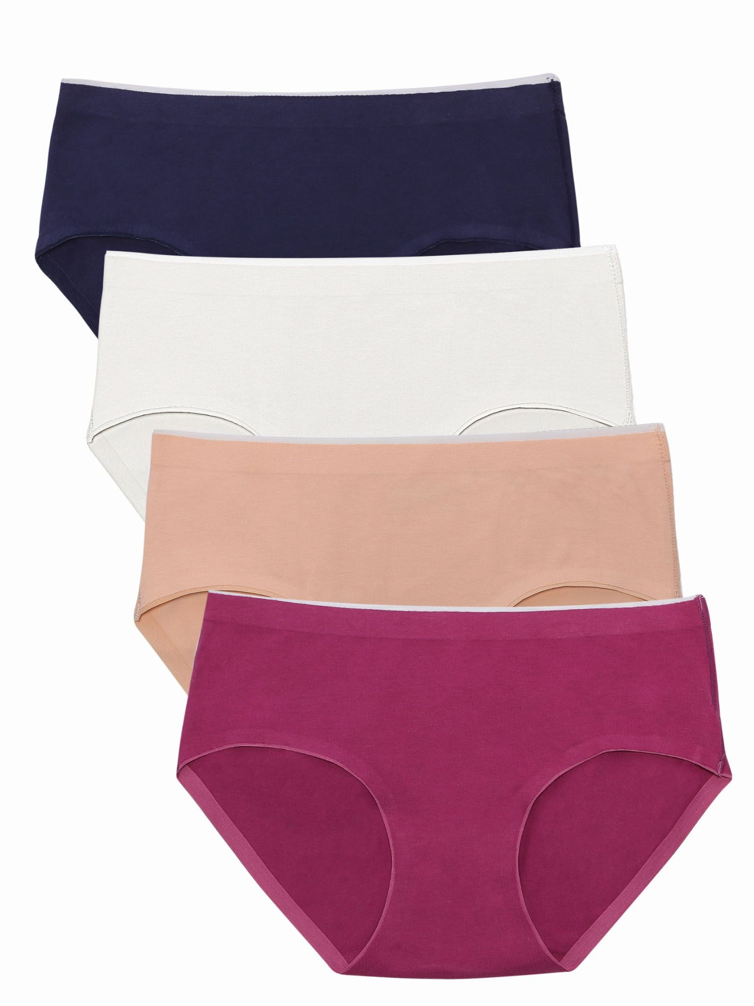 Slip Donna Hanes 100% Cotone – Confezione Da 6 – Taglia 9 – Bianco Con Rose