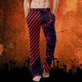 thumbnail image 2 of Halloween Mens Pajama Pants Halloweend Graphic Print Cozy PJ Lounge Sleep Pants with Pockets Sleepwear for Men & Women, 2 of 5