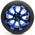 thumbnail image 2 of 12" GTW Tempest SS Blue/Black Wheels | Cruz Golf Cart Tires Combo (Set of 4), 2 of 2
