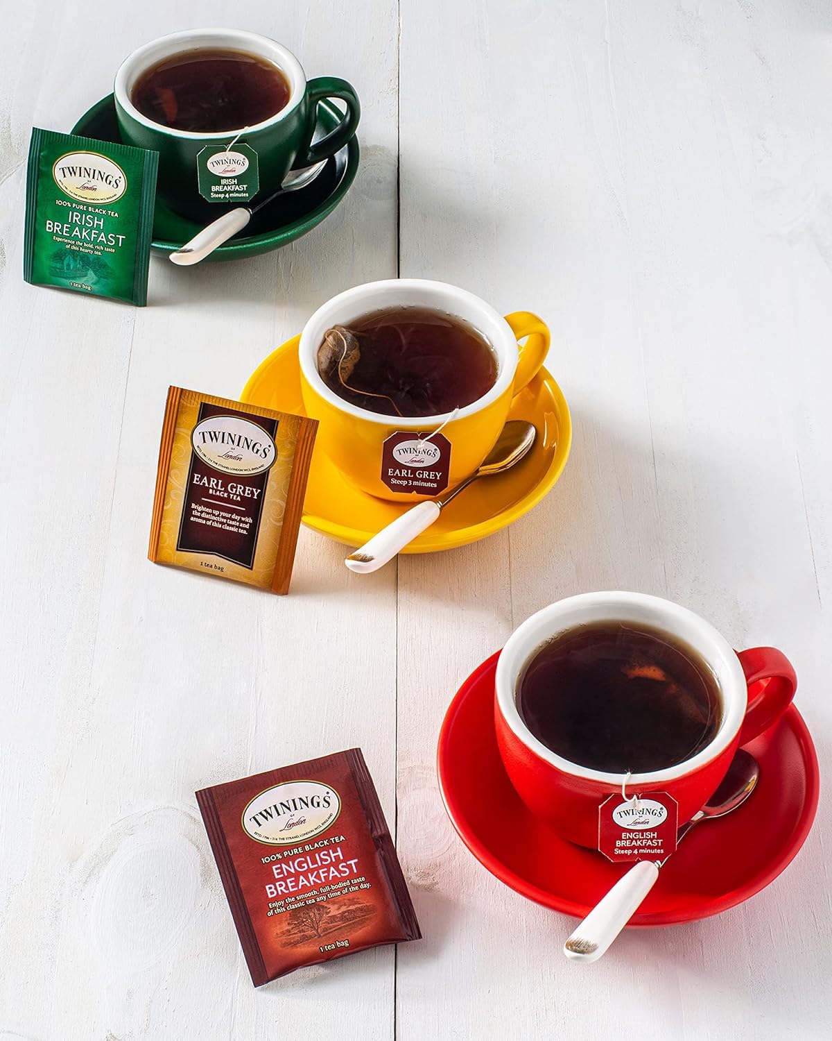 Twinings Tea Sampler Collection – 120 Tea Bags, 40 Flavors/Assorted Tea, Gift Set in Decorative Bamboo – Tea Organizer Included – Ideal for Home, Office, Family & Friends (Bamboo Box)