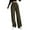 Green, variant on Comdrip Womens Pants Casual, Women's Elastic Waist Slim Striped Wide Leg Pants Trousers Pants for Women Black L