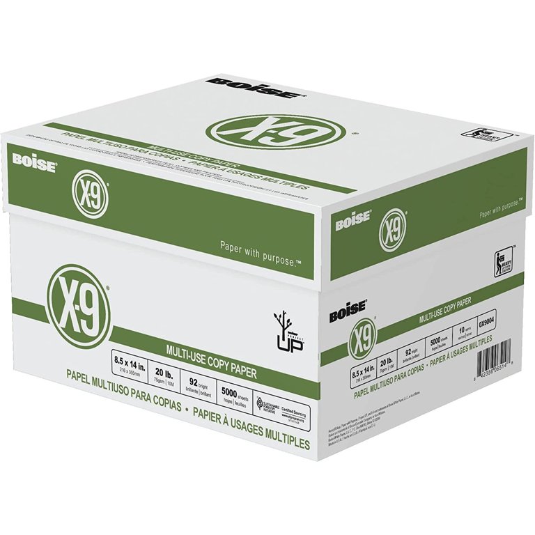 Multi-Use Print & Copy Paper, Legal Size (8 1/2 x 14), 92 (U.S.)  Brightness, 20 Lb, White, 500 Per Ream, Case Of 10 Reams 