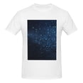 thumbnail image 4 of Bingfone Blue Glitter Retro Men'S Loose Fit Short-Sleeve Pocket T-Shirt, 4 of 7