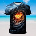 thumbnail image 4 of Camisetas de Verano para Hombres Camiseta de Cuello Redondo de Manga Corta Impresa Casual de Verano de los Hombres, Blusa de Uso Diario Elegante, 4 of 6