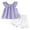 A530-Purple, variant on Caqnni Toddler Baby Girl Summer Short Clothes Ribbed Ruffle Sleeve Tops Elastic Drawstring Short Shorts Two Piece Solid Outfit Set Short T-shirt Sets Purple 4-5 Years