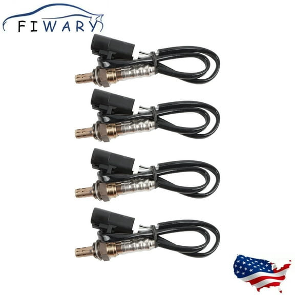 FIWARY 4pcs O2 Oxygen Sensor For Ford F150 F250 F350 Lincoln Mazda Mercury 234-4127