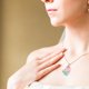 thumbnail image 5 of Collar con colgante de cristal de piedra natural, collar con colgante de roca arcoíris irregular, joyería para mujer, 5 of 8