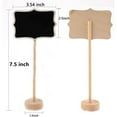 thumbnail image 2 of WSBArt 20Pcs Wood Mini Chalkboard Sign with Easel Stand,Food Labels for Party Buffet,Blackboard for Message Board Signs,Weddings Place Cards,Birthday Parties,Table Numbers,Plants,Special Event Decor, 2 of 6