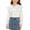 B-White, variant on Girls' Button Down Shirt Lace Ruffle Peter Pan Collar School Uniform Blouse Bubble Flared Cuff Long Sleeve Wrinkle Resistant Dress Shirt D-White