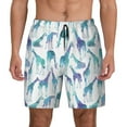 thumbnail image 3 of Uemuo Cool Giraffe Pattern Mens Swim Trunks Quick Dry Board Shorts with Mesh Lining, Stretch Beach Shorts Quick Dry No-Chafing Board Shorts-Medium, 3 of 9