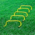 thumbnail image 6 of Trademark Innovations 6" Soccer Training Adjustable Agility Speed Training Hurdles (Pack of 5, Lime), 6 of 6