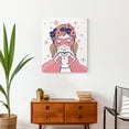 thumbnail image 4 of Creative Products Superhero Girl With Flowers 20x24 Canvas Wall Art, 4 of 5