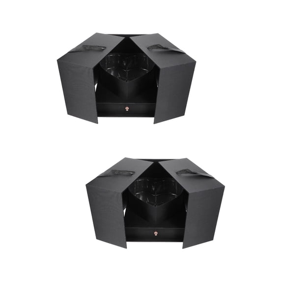 2pcs Rose Preserved Flower Packaging Box Gift Box Rose Packing Box Flower Case