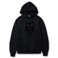 thumbnail image 3 of Sudadera gruesa con capucha para hombre, ropa deportiva con estampado de cara de búho, de gran tamaño, cómoda, para invierno y otoño, 3 of 3