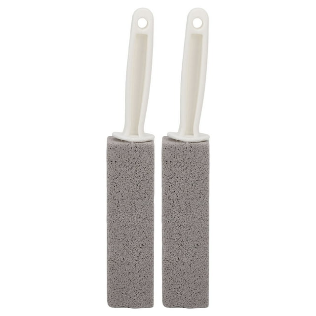 2 cepillos de limpieza de piedra pómez para salón de belleza, hogar, bañera, inodoro, eliminación de manchas, para cocina.