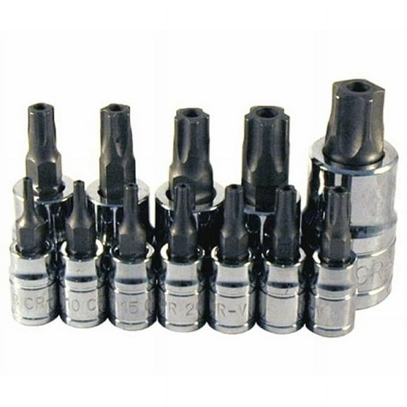 ATD Tools 13778 12 Pc. 5 Lobe Star Plus Tamperproof Bit Socket Set ATD-13778