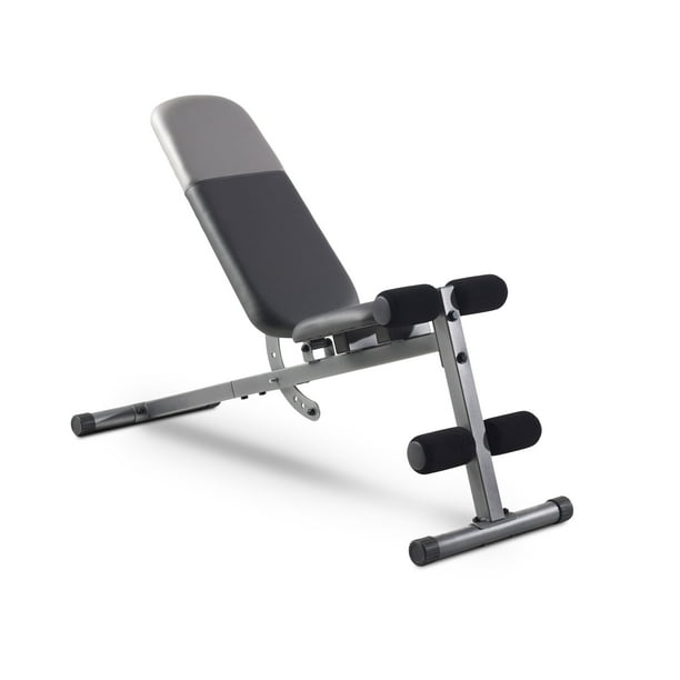 Weider XR 5.9 Adjustable Workout Bench with 4Roll Leg Lockdown, 410 Lb