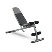 Weider XR 5.9 Adjustable Workout Bench with 4-Roll Leg Lockdown, 410 Lb. Weight Limit