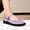 Purple, variant on HAOTAGS Sandals for Women Flat Casual 2025 Dressy Shoes Black Size 6