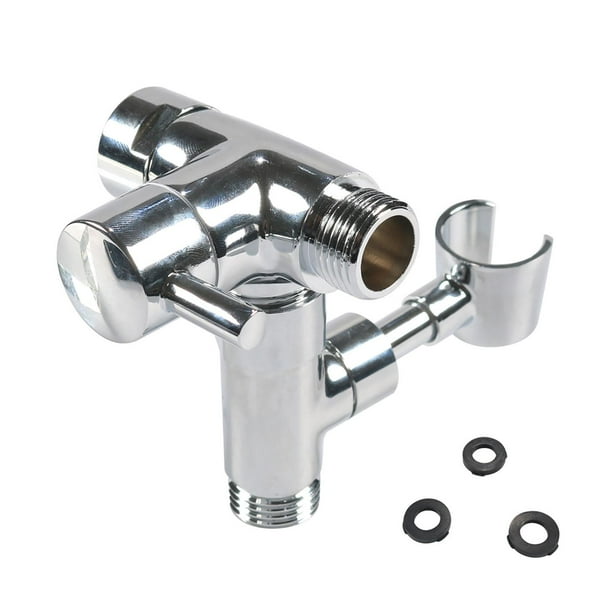 Desviador de brazo de ducha Macarena metal con soporte de ducha de mano cabezal rociador fijo universal