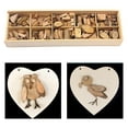 thumbnail image 4 of Assorted Sizes Unfinished Natural Tree Slices Log Discs Pieces Blocks 10 Grids, 4 of 8