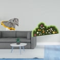 thumbnail image 2 of Manta de punto a rayas, suave, cálida, decoración de estilo rústico para dormitorio, sofá, cama, silla, alfombra de suelo, alfombra irregular moderna, 2 of 8