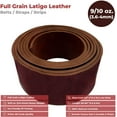thumbnail image 2 of ELW 9-10 oz. 3.6-4mm Chestnut Straps, Belts, Strips 5"X72" 12.7x183cm - Belt Grade Latigo Leather for Cowhide Heavy DIY Craft - Pet Collars, Blanks, Accessory, Jewelry, Key Chains, 2 of 9