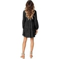 thumbnail image 3 of Women Summer Tunic Dress V Neck Casual Loose Flowy Swing Shift Dresses, 3 of 4
