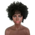 thumbnail image 4 of Perruques en Dentelle Cheveux Humains Perruques Courtes Cheveux Synthétiques Mode Vague Perruque Noire, 4 of 7