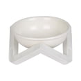 thumbnail image 3 of Cuenco para gatos Yuyangstore Cuenco de cerámica Blanco Cuenco de gatos alimentador de agua ajustable, 3 of 8