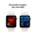 thumbnail image 5 of Apple Watch SE (2nd Gen, 2022) – 40mm GPS Smartwatch – Starlight Aluminum Case with Sport Band  - Open Box, 5 of 5