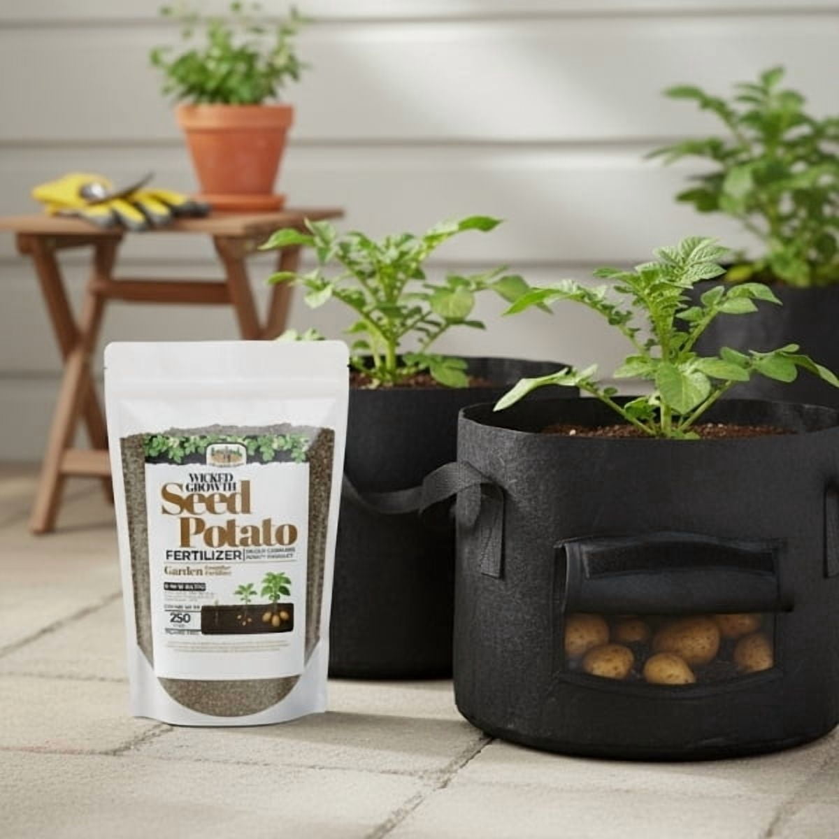 Old Cobblers Farm™ Wicked Growth Seed Potato Fertilizer-Strengthens Roots, Boosts Yields, and Supports Healthy Potato Growth with Eco-Friendly, Slow-Release Nutrients. (5/10/15/20 lbs) (20lbs)