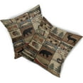 thumbnail image 2 of GZHJMY Rustic Bear Pillows Cover Wildlife Deer Moose Throw Pillow Case 16x16 inch Wild Animal Cotton Linen Cabin Decorative Cushion Pillowcover for Home Couch Bedroom Outdoor (Set of 2), 2 of 7