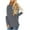 Gray, variant on Womens Fall Raglan Tunic T-Shirts Trendy Striped Long Sleeve Crew Neck Casual Loose Fit Pullover Tops Blouse