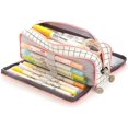 thumbnail image 1 of Large School Pencil Case, 3 Compartments Pencil Case, Pencil Case Multifunctional Portable Pencil Case Suitable for Students/Children/Adults/Girls/Boys, 1 of 4